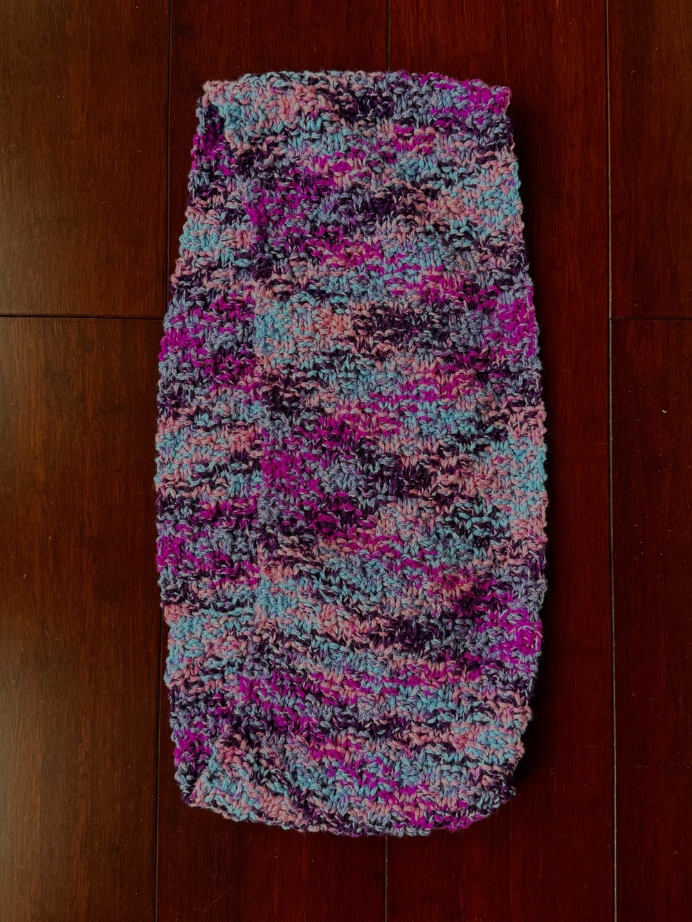 Handmade Purple and Pink Infinity Scarf